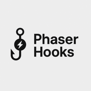Phaser Hooks logo